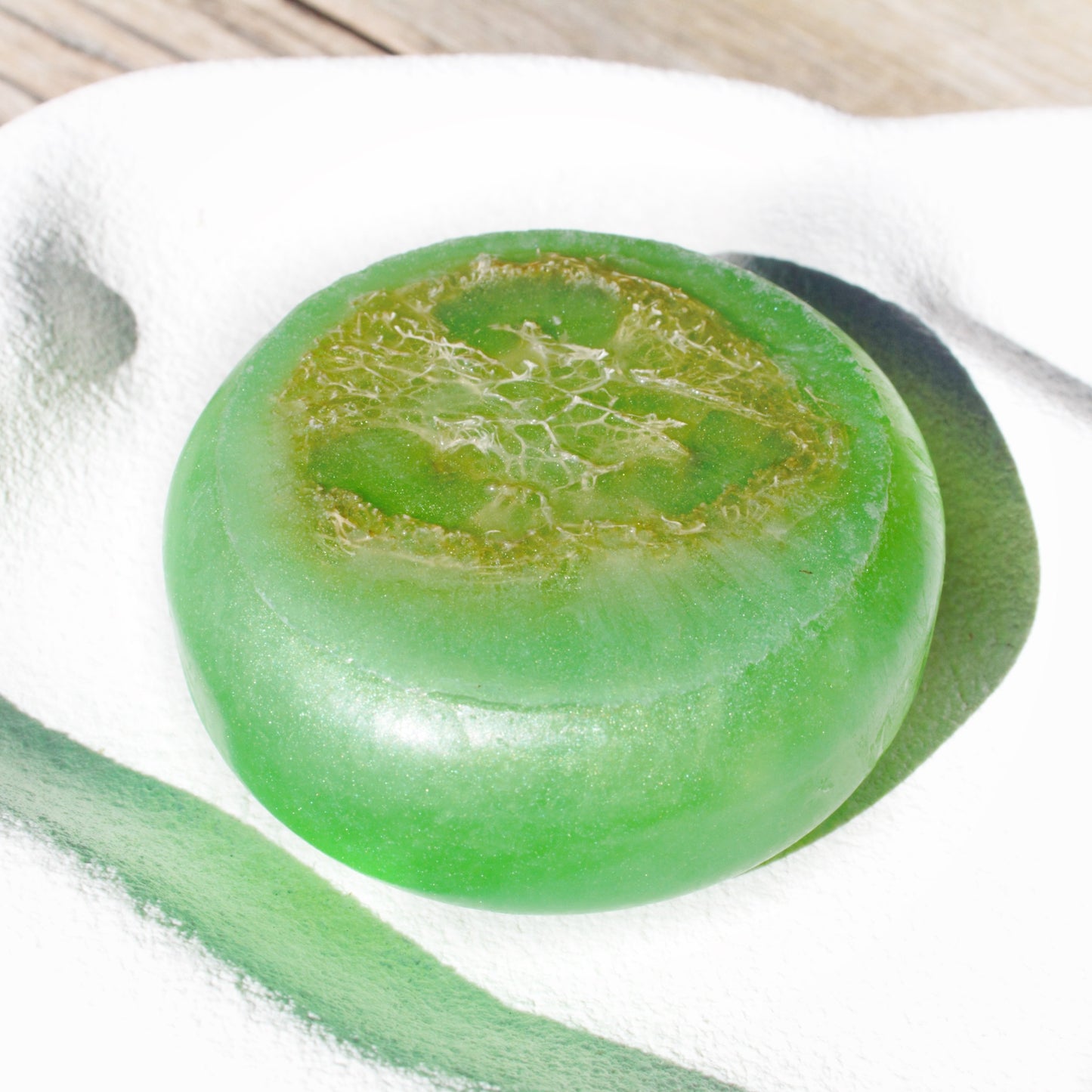 Cucumber, ginger and mint Loofah