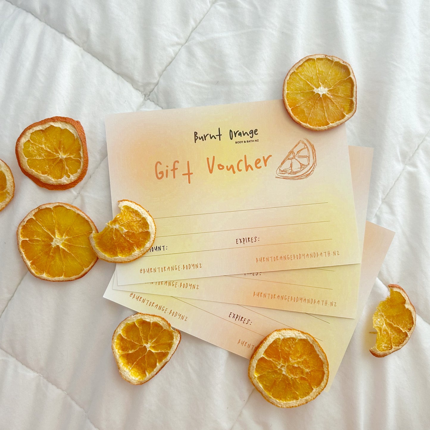 Burnt Orange Gift Voucher