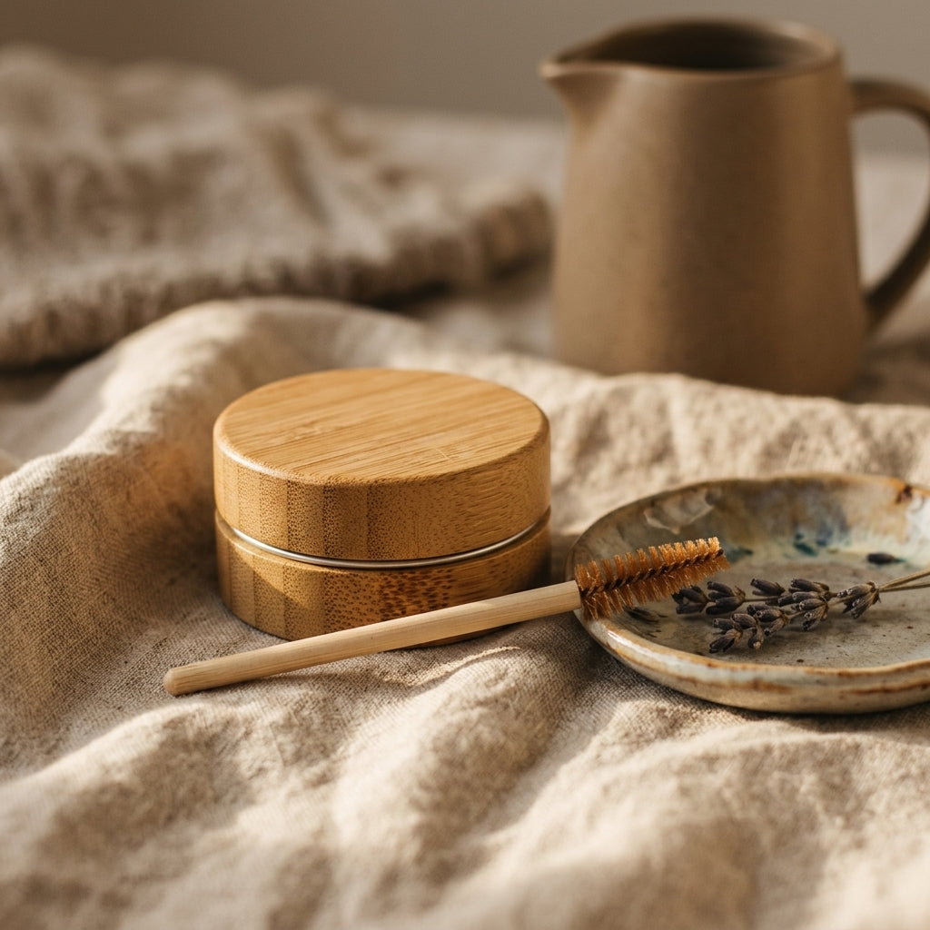Brow Soap Gel Kit — Linen Lifestyle Scene | Generated by Modelize