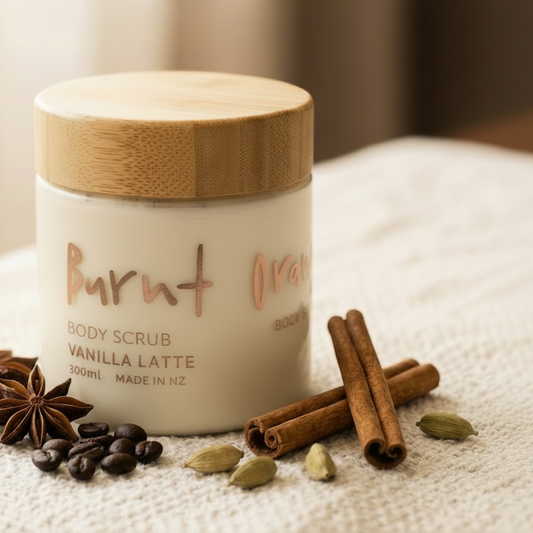 Vanilla Latte Body Scrub - fully matte label